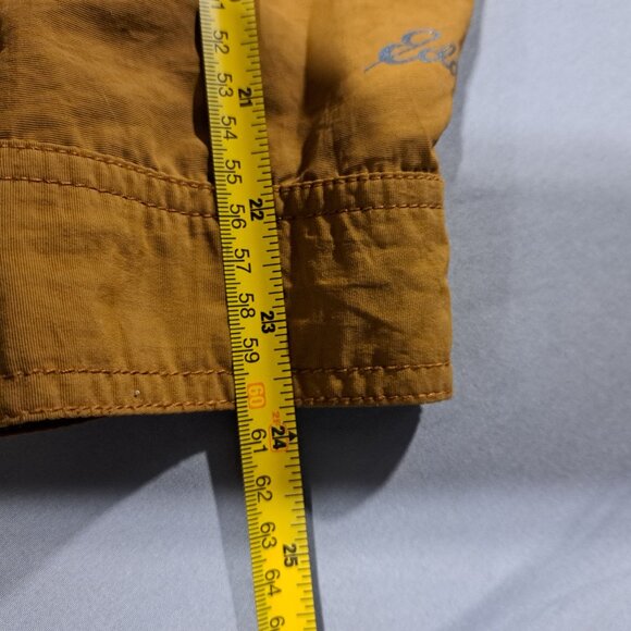 Eddie Bauer Ravenna Shirt Jacket Nylon Brown/Tan Color XL Women's Lightweight - Picture 7 of 7